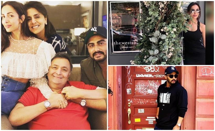 Malaika Arora, Arjun Kapoor meet Rishi and Neetu Kapoor in New York