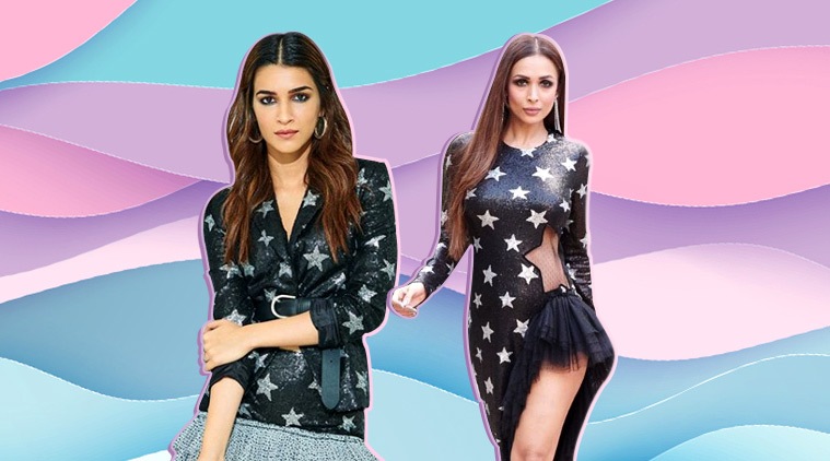Kriti Sanon, Kriti Sanon sequined black dress, Kalmanovich dress, Malaika Arora, Malaika Arora little black dress