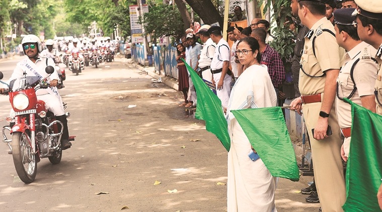 Safe Drive, Save Life, Mamata Banerjee, Kolkata road safety campaign, road safety in Kolkata, road accidents in Kolkata, Kolkata news, Indian express news