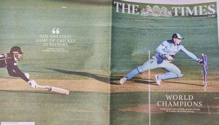 How media in England and New Zealand reported the World Cup final