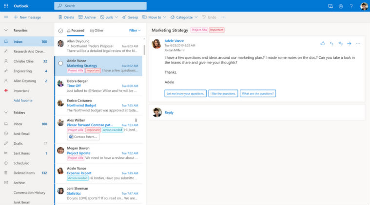 Microsoft releases redesigned Outlook web client: Adds dark mode ...