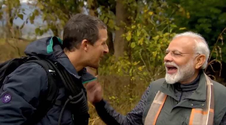 PM Modi man vs wild, modi man vs wild, pm modi bear grylls, bear grylls, bear grylls pulwama attacks