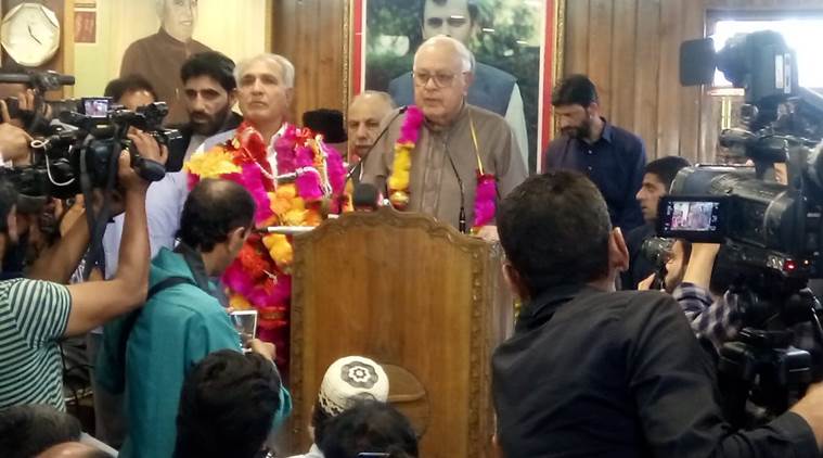 Mohammad Khalil Bandh, Mohammad Khalil Bandh resigns PDP, Mohammad Khalil Bandh joins NC, national conference, Farooq Abdullah, Indian express