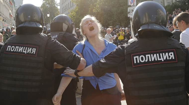 Moscow protests, moscow police, protests in moscow, world news, 