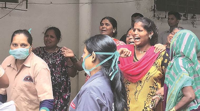 Mumbai, Mumbai news, Mumbai rain, Mumbai monsoon, Malad wall collapse, Kurar village wall collapse, Minor deaths in Mumbai wall collapse, Indian express, 