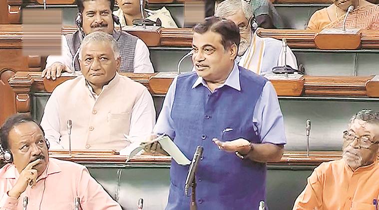 motor vehicles amendment bill, motor vehicle bill, what is motor vehicle bill, parliament, nitin gadkari, lok sabha, central government, driving license, learner license, indian express