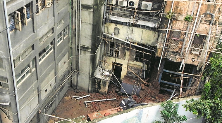 building collapse in Mumbai, commercial building collapse, Nusser House, Nusser House collapses, Mumbai news, Indian Express news
