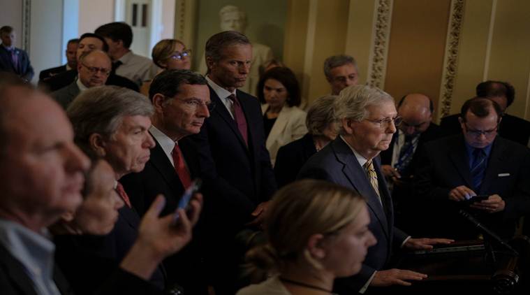 Donald Trump, Donald Trump tweet, congresswomen, congresswomen tweet, congresswomen tweet donald trump, Republicans on Donald trump tweet, world news, The New York Times, Indian Express
