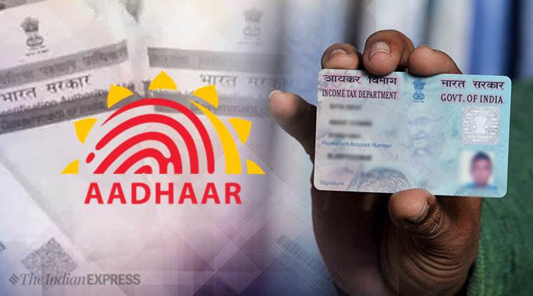 PAN Aadhaar card linking, Aadhaar Pan linking, How to link Aadhar Pan, Pan Aadhar linking last day, Indian Express news