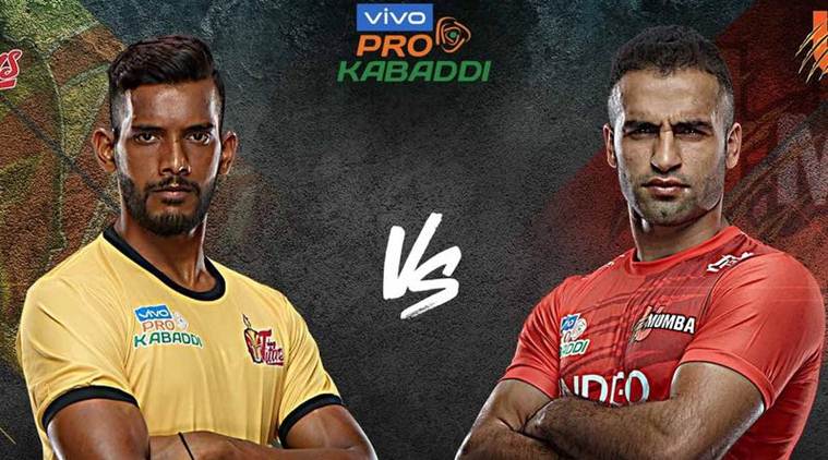 pro kabaddi 2019, pro kabaddi league 2019, telugu titans vs u mumba, pkl, pkl 2019, kabaddi, sports news, indian express