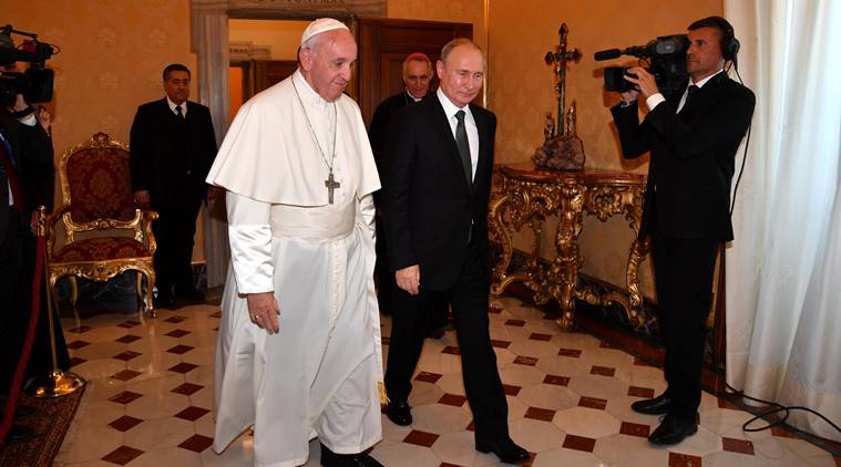 A clash of worldviews as Pope Francis and Vladimir Putin meet again