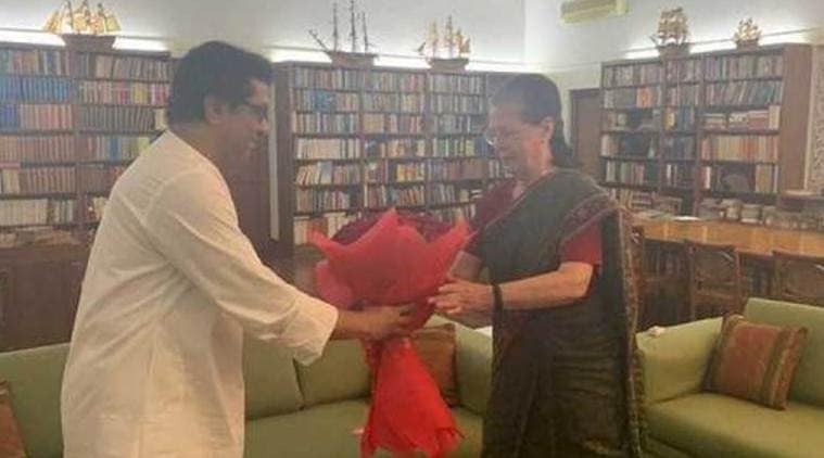 Raj Thackeray meets sonia gandhi, Raj Thackeray sonia gandhi meeting, Raj Thackeray, sonia gandhi, shiv sena, congress ncp alliance, mns