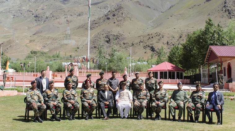 Rajnath Singh, Rajnath Singh on Kargil war, Kargil war memorial, Jammu and Kashmir Kargil war memorial, 20 years of Kargil, Kargil war, Kargil victory, Indian Express news, latest mews
