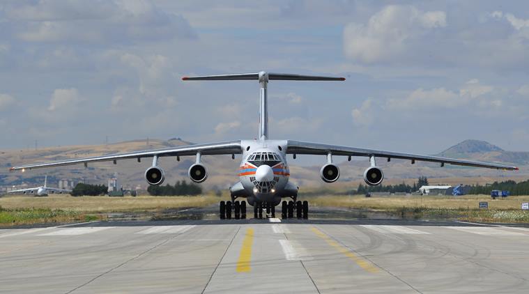 turkey, cargo plane, russian cargo plane turkey, russian cargo plane, turkey defence ministry, fighter jets, s 400, united states, us, us administration, nato, world news, indian express news