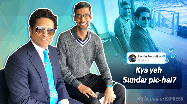 sachin tendulkar, Sundar Pichai, sachin tendulkar tweet, icc world cup 2019, Google ceo, tendulkar game, twitter reactions