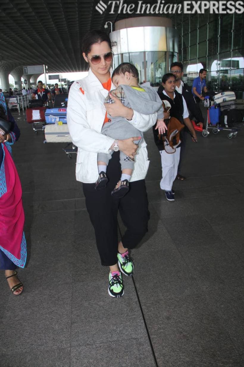sania mirza with son