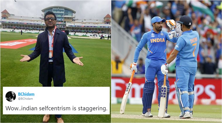 Ravindra Jadeja, Sanjay Manjrekar , Sanjay Manjrekar wink, Sanjay Manjrekar jadeja laud, indian express, indian semi final, india vs new zealand, ind semi final, Sanjay Manjrekar jadeja spat,
