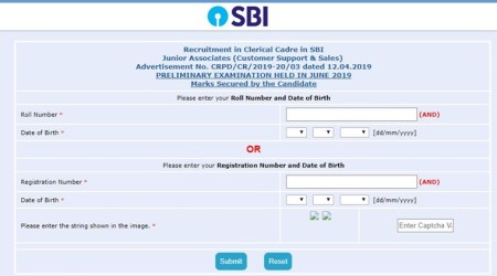 sbi clerk, sbi clerk result, sbi clerk result 2019, sbi clerk pre result 2019, sbi clerk prelims result 2019, sbi.in
