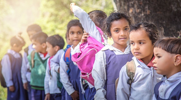 Gujarat news, state government, school enrollment, children enrolled in school government school, Indian Express news