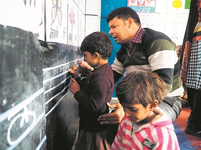 Rajasthan education system, National Achievement Survey, Rajasthan schools, Rajasthan primary education system, India news, Indian express