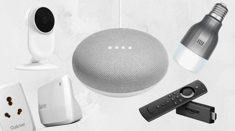 top smart home devices, best smart home devices, top smart home gadgets, best smart home gadgets, Mi LED Wi-Fi Smart Bulb, Oakter Smart Home WiFi Smart plug for high powered appliances, Mi Home Security Camera Basic 1080p, Amazon Fire TV Stick, Google Home Mini
