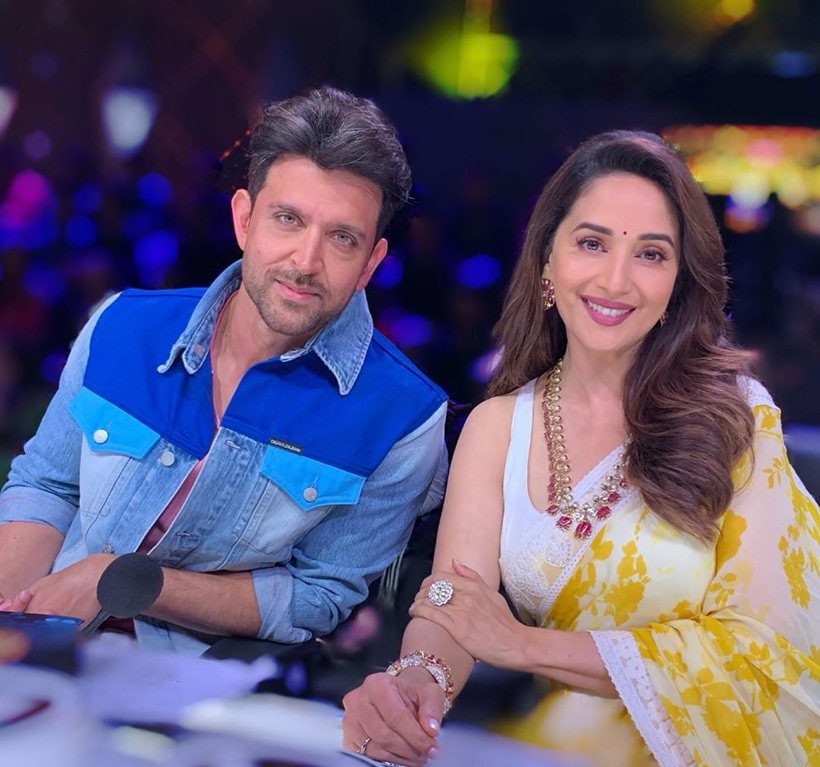 madhuri dixit with hrithik roshan