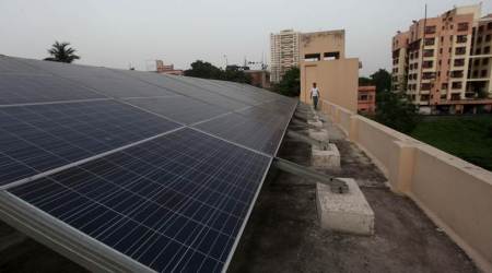 solar power in India, NDA government Make in India solar power, solar cells import increase, expenditure on solar cells import, business news, indian express