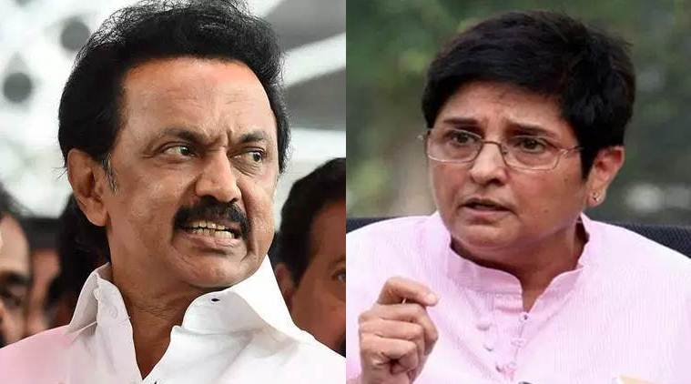 Kiran Bedi blames Tamil Nadu's 'poor governance, corrupt politics' for water scarcity; MK Stalin demands apology
