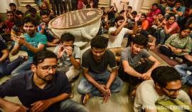 Students-protest-IISc-Bengaluru-guards-death-safety-concern