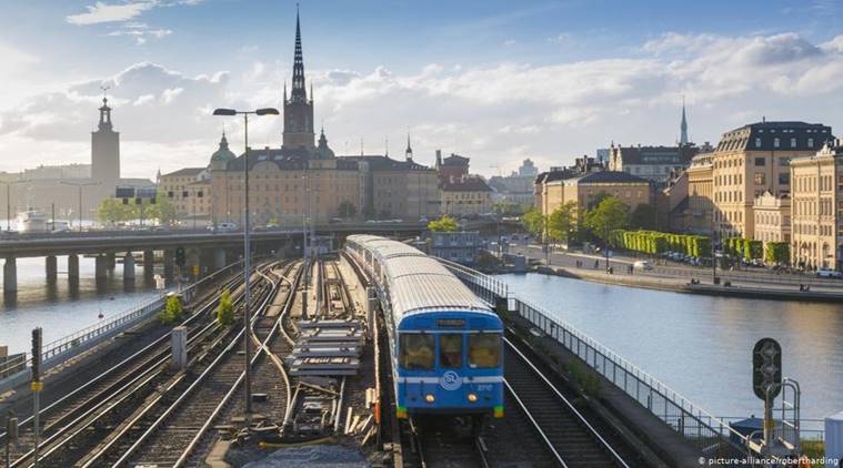 People in Sweden switch to trains to deter global warming