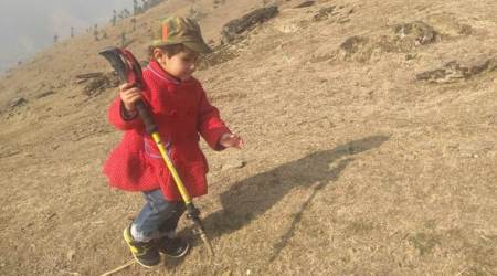 youngest hiker in kashmir, child hiker awarded in kashmir, SAVAE, hiking, youngest hiker, J&K news