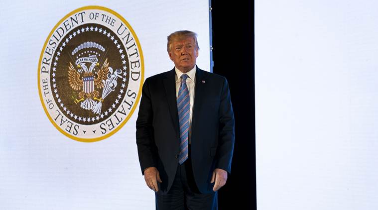 How Trump ended up onstage with a fake presidential seal