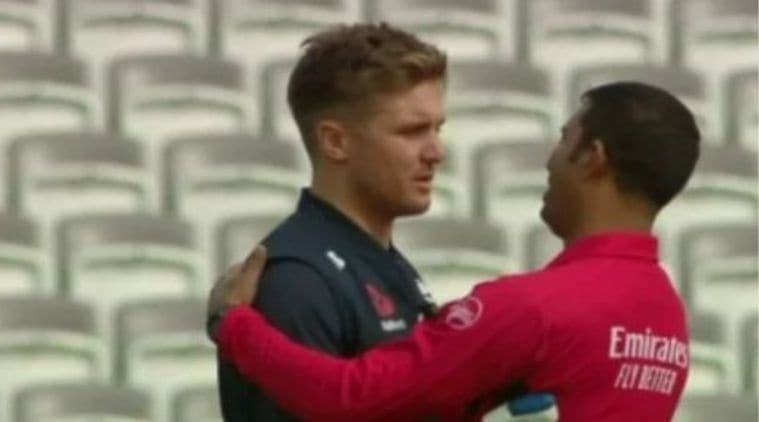 Jason Roy meets Dharamsena