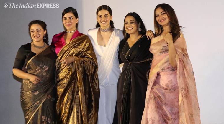 Kirti Sinha Sex - Mission Mangal: Vidya Balan, Taapsee Pannu, Nithya Menen, Kirti Kulhari and  Sonakshi Sinha give ethnic goals at the trailer launch | Lifestyle News,The  Indian Express