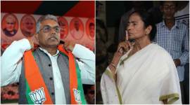 Wets Bengal, Dilip Ghosh, Mamata Banerjee, BJP worker, Mob lynching, Jai shree ram, Ram slogan, Jais Shri Ram Bengal, Kolkata, nadia, mukul roy, Indian Express