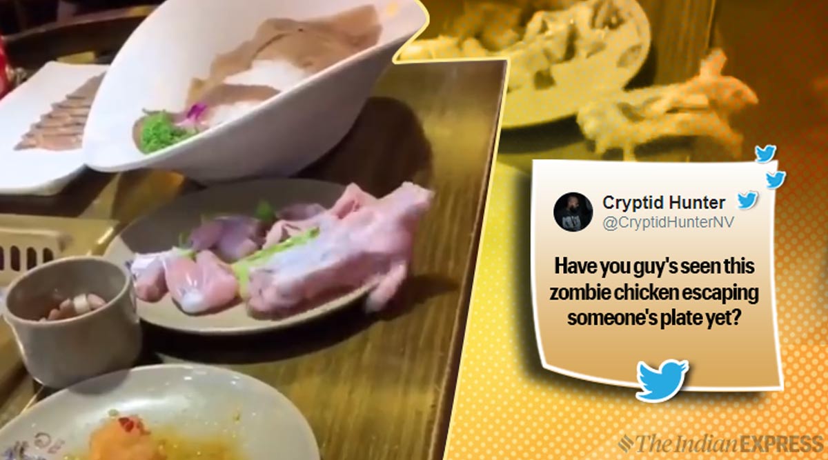 Zombie Chicken Say Tweeple After Video Of Meat Crawling Off Table