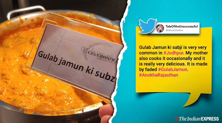 gulab jamun, gulab jamun ki sabji, rajasthani dishes, weird food, viral food debate, trending, indian express