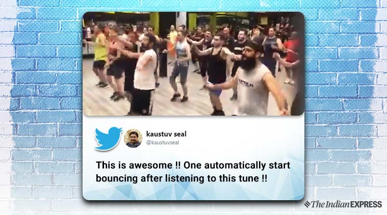 tamil song iran gym, iranians warm up tamil song, anand mahindra, Mambazhamam song, iran gym Mambazhamam song video, viral news, indian express