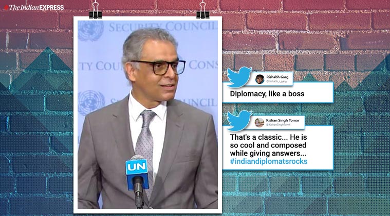 Syed Akbaruddin reply pak journalists, Syed Akbaruddin pakistani journalists, pak journalists UNSC, jammu and Kashmir, china on Kashmir, Pakistan, UNSC Kashmir, Russia, Article 370, Syed Akbaruddin, pak latest news, trending, indian express