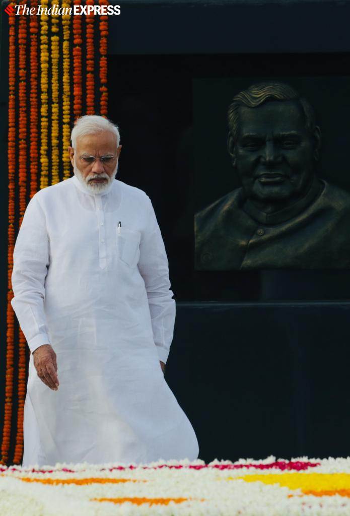 Atal Bihari Vajpayee, leaders pay tributes to Vajpayee, Atal Bihari vajpayee death annivarsary, atal Bihari Vajpayee photos