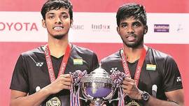 indian pair wins thailand open, indian badminton pair wins thailand open, badminton thailand open, badminton thailand open 2019, thailand open badminton, sports news, badminton pair of Chirag Shetty satwiksairaj rankireddy, Chirag Shetty, satwiksairaj rankireddy