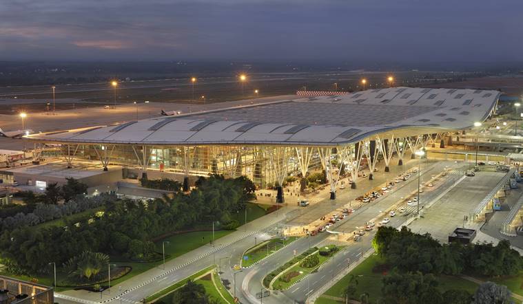 Bangalore-Bengaluru-airport-terminal-t-2-aerial-view