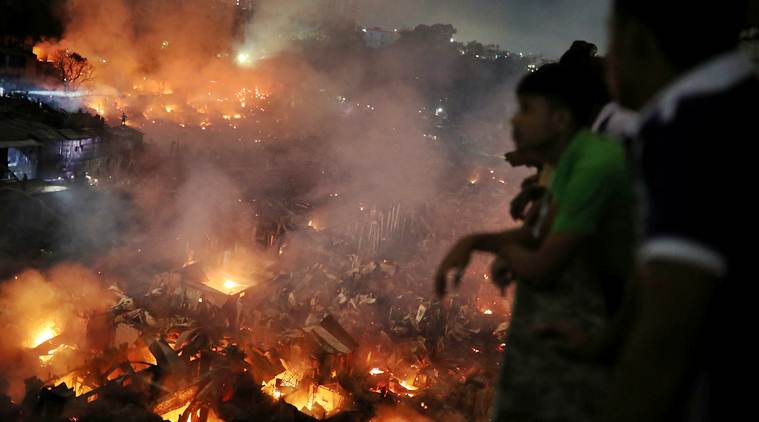 Bangladesh slum fire, Dhaka fire in Slum, Bangladesh Slum Dhaka fire, Indian Express World news