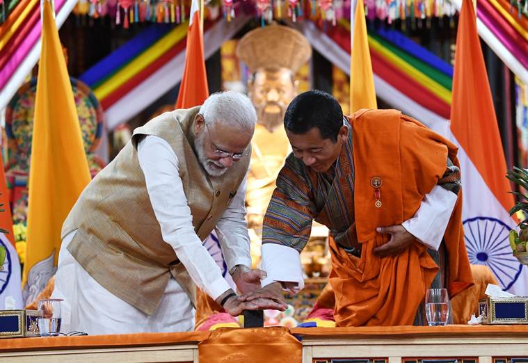 india bhutan hydroelectric power plant, hydroelectic power plant bhutan, india bhutan relations, india bhutan NHPC projects, NHPC projects india bhutan, bhutan india relations, india NHPC project, bhutan NHPC project, pm modi in bhutan, modi in bhutan, india news, Indian Express