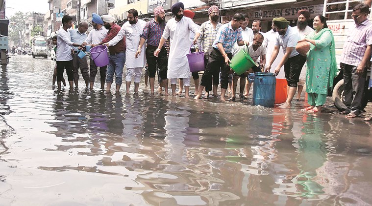 Buddha Nullah, Buddha Nullah flooded, ludhiana mla Rakesh Pandey, punjab floods, punjab news
