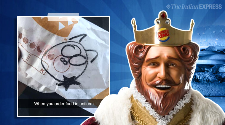 Burger King Police official pig sketch Trending Indian Express