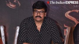 chiranjeevi at chiranjeevi at Sye Raa Narasimha Reddy teaser