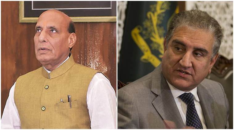rajnath singh, rajnath singh nuclear remark, defence minister nuclear weapons, rajnath singh pokhran visit, pakistan foreign minister, qureshi slams rajnath, article 370, jk special status