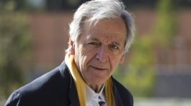 Director Costa Gavras attends the inauguration of the 'Cite du Cinema' movie studios in Saint-Denis