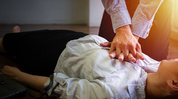 cardiac arrest, indianexress.com, indianexpress, sushma swaraj, work, stress, heart attack, stroke, diabetes, CPR,Cardiopulmonary Resuscitation